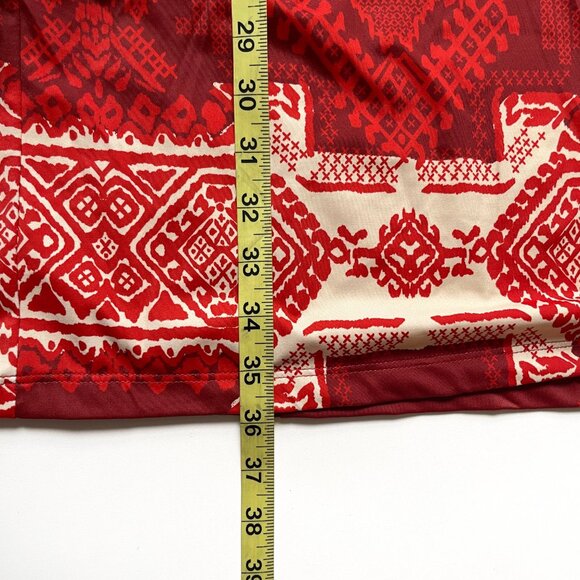 Johanna Ortiz Quechua Maxi Dress Andean Wine Ruby Cerise Size Large NEW NWT - Picture 12 of 15